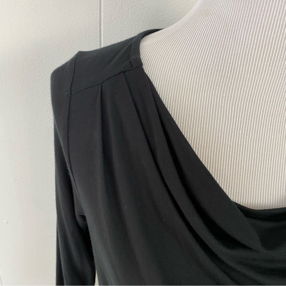 SOMA Loungewear Black Luxuriously Soft Black Cowl Neck Tunic Women's Size XS - Picture 7 of 15